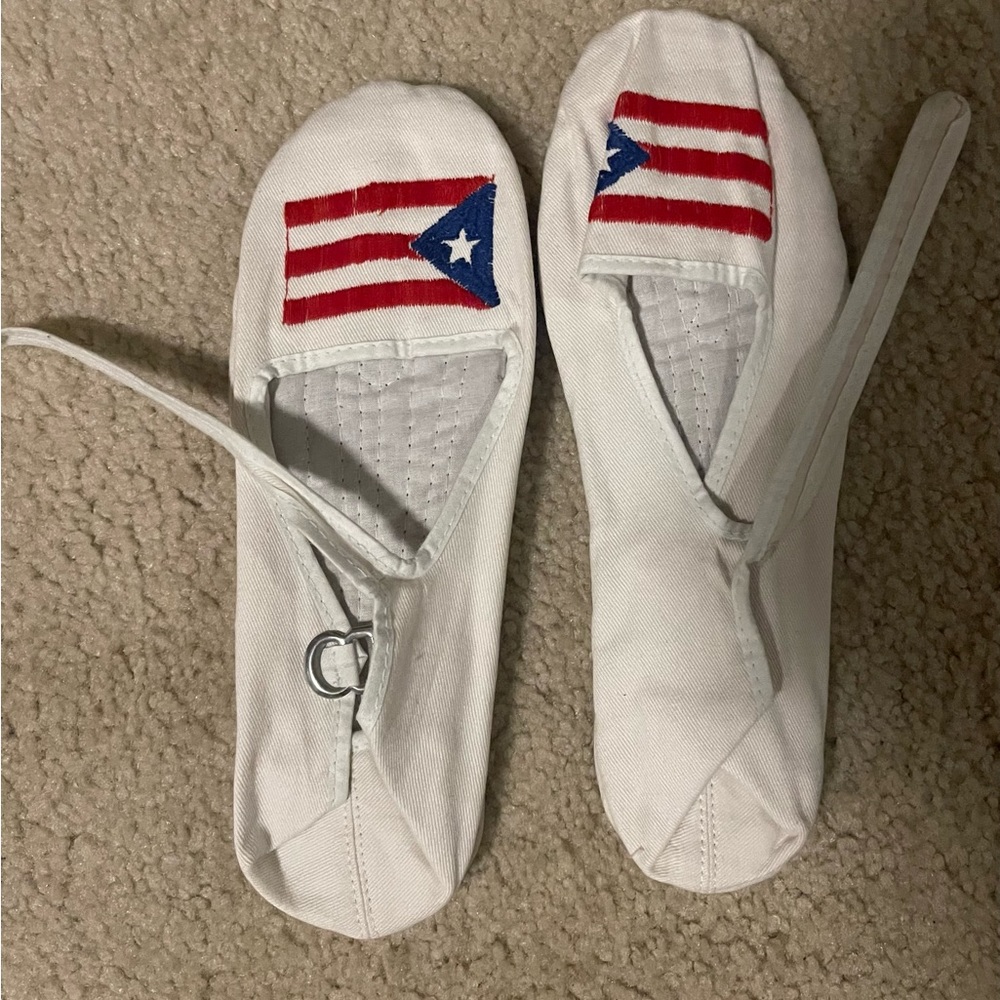 Puerto Rican flag Mary Jane flats